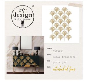 Interlinked Fans - Redesign with Prima Decor Transfer