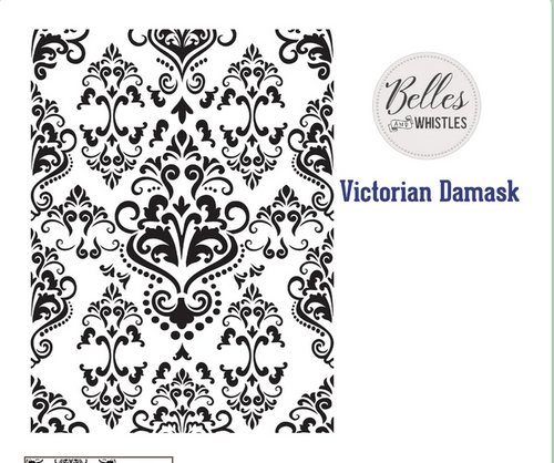 Victorian Damask Stencil - Belles And Whistles By Dixie Belle