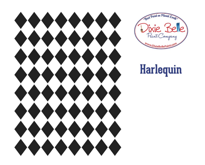Harlequin Stencil - Belles And Whistles By Dixie Belle