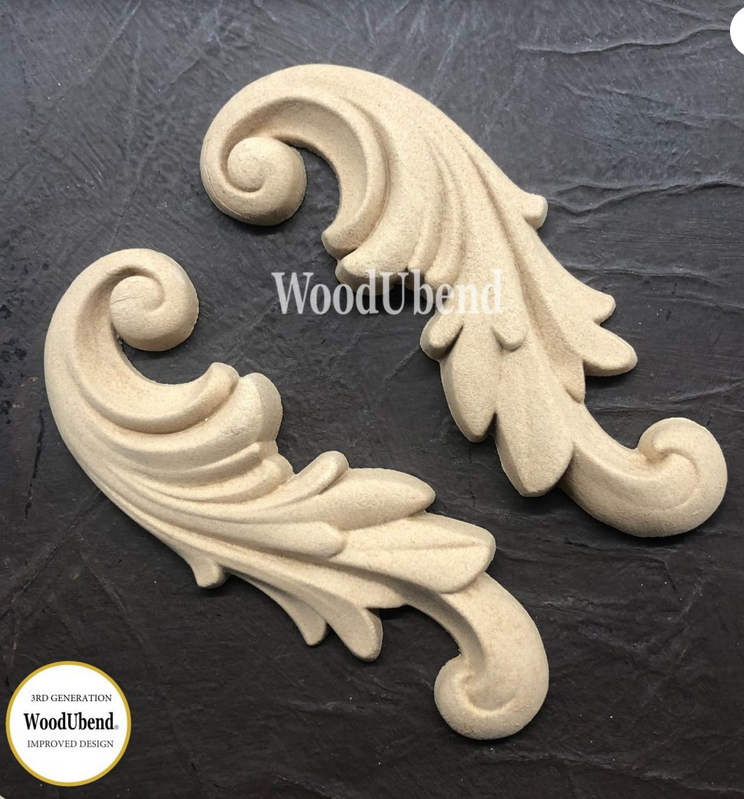 Set of Decorative Scrolls WUB1320 12x5cms  - WoodUBend