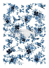Pretty In Blue - Redesign with Prima Decor Transfer