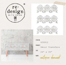 Antique Damask - Redesign with Prima Decor Transfer