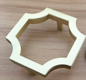 Brushed Gold Multi Side Hexagon Knob for Furniture