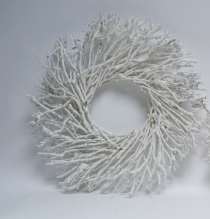 White Wash Tea Tree 18 inch Wreath