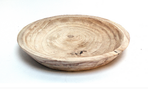 Wooden Round Dough Bowl Style  Natural Finish