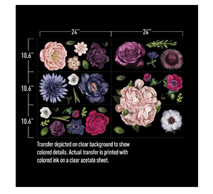Lush Floral II - Redesign with Prima Decor Transfer