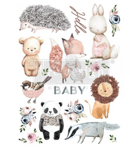 Hello Baby - Redesign with Prima Decor Transfer