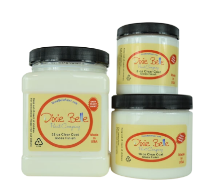 Clear Coat - Flat, Gloss or Satin in 8oz or 16oz or 32 oz - Dixie Belle Paint