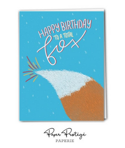 Happy Birthday to a Total Fox Birthday Card