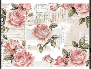 Floral Sweetness- Redesign with Prima Decor Decoupage Rice Paper