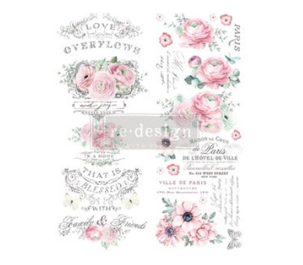 Overflowing Love - Redesign with Prima Decor Transfer