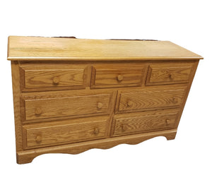 Available to Customize - White Oak Dresser 7 Drawers