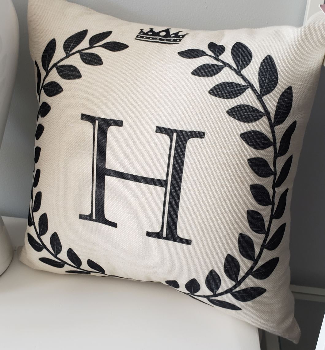 Monogram Cushion Decorative Pillow