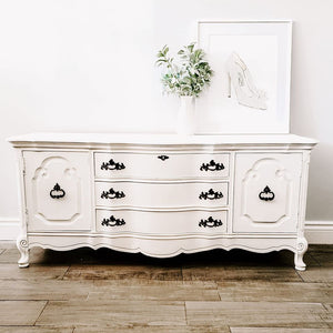 French Provincial Low Dresser / Buffet / TV Unit  in Casement