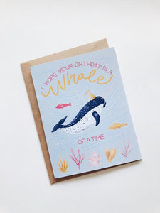 Have a Whale of  Time Birthday  Card PRO38
