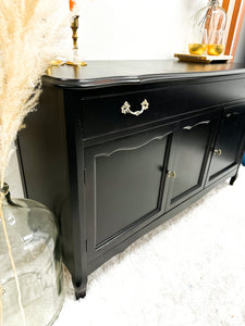 French Provincial Buffet - Jet Black Wise Owl OHE