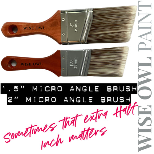Wise Owl 1.5 Inch Premium Micro Angled Brush