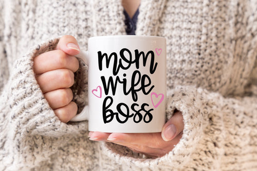 Mom Wife Boss Mug